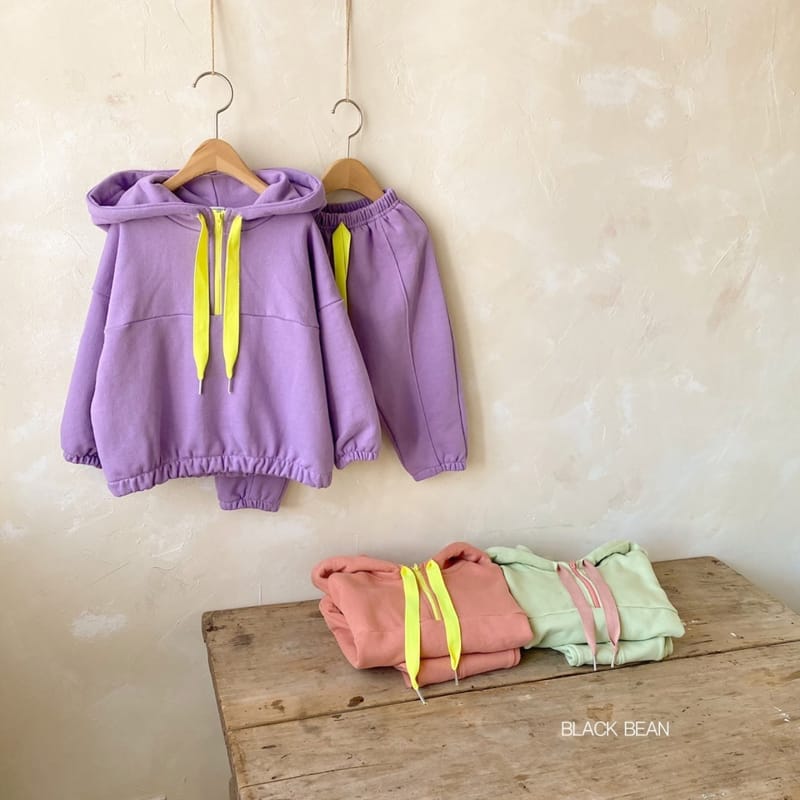 BLACK BEAN - Korean Children Fashion - #Kfashion4kids - Neon Top Bottom Set - 2