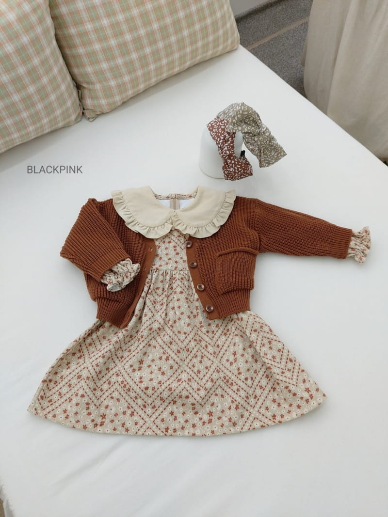 BLACK PINK - Korean Children Fashion - #Kfashion4kids - Vintage Cordureoy One-piece - 10