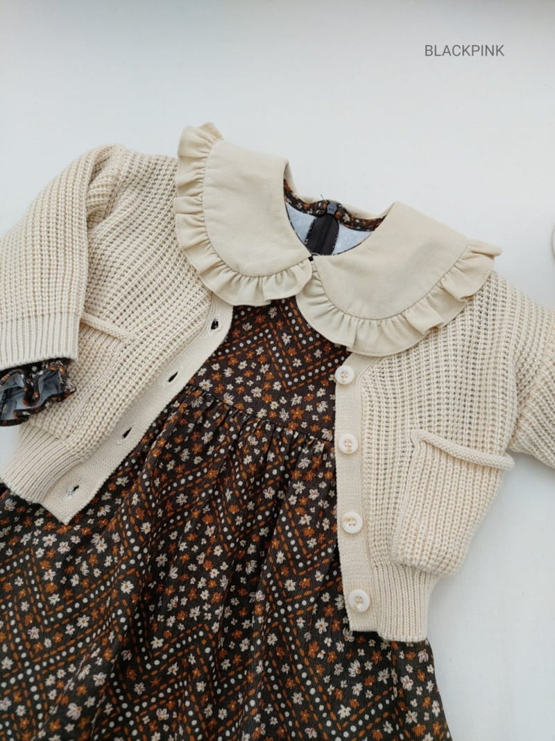 BLACK PINK - Korean Children Fashion - #Kfashion4kids - Vintage Cordureoy One-piece - 12