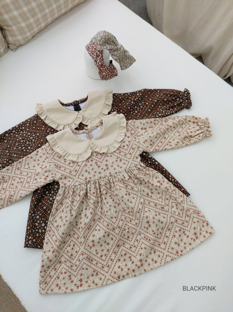 BLACK PINK - Korean Children Fashion - #Kfashion4kids - Vintage Cordureoy One-piece - 4