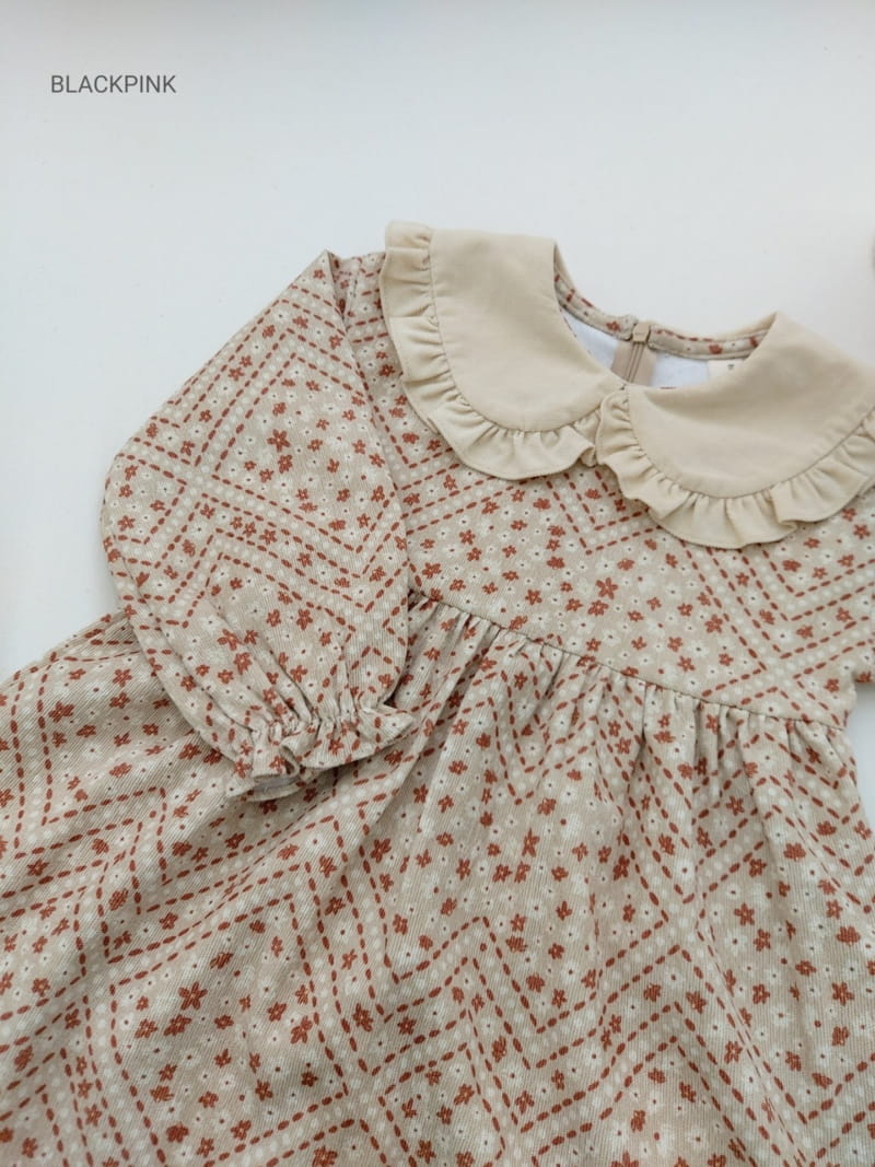 BLACK PINK - Korean Children Fashion - #Kfashion4kids - Vintage Cordureoy One-piece - 5