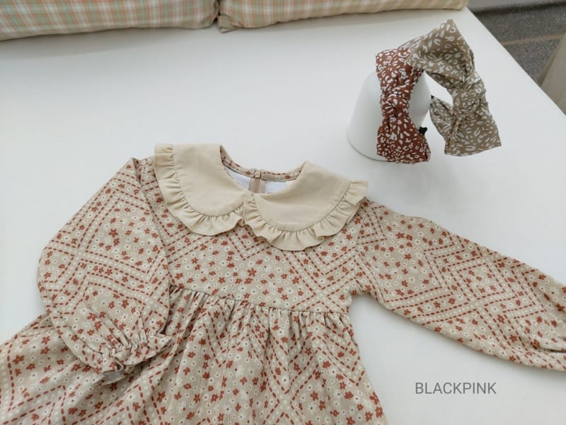 BLACK PINK - Korean Children Fashion - #Kfashion4kids - Vintage Cordureoy One-piece - 6