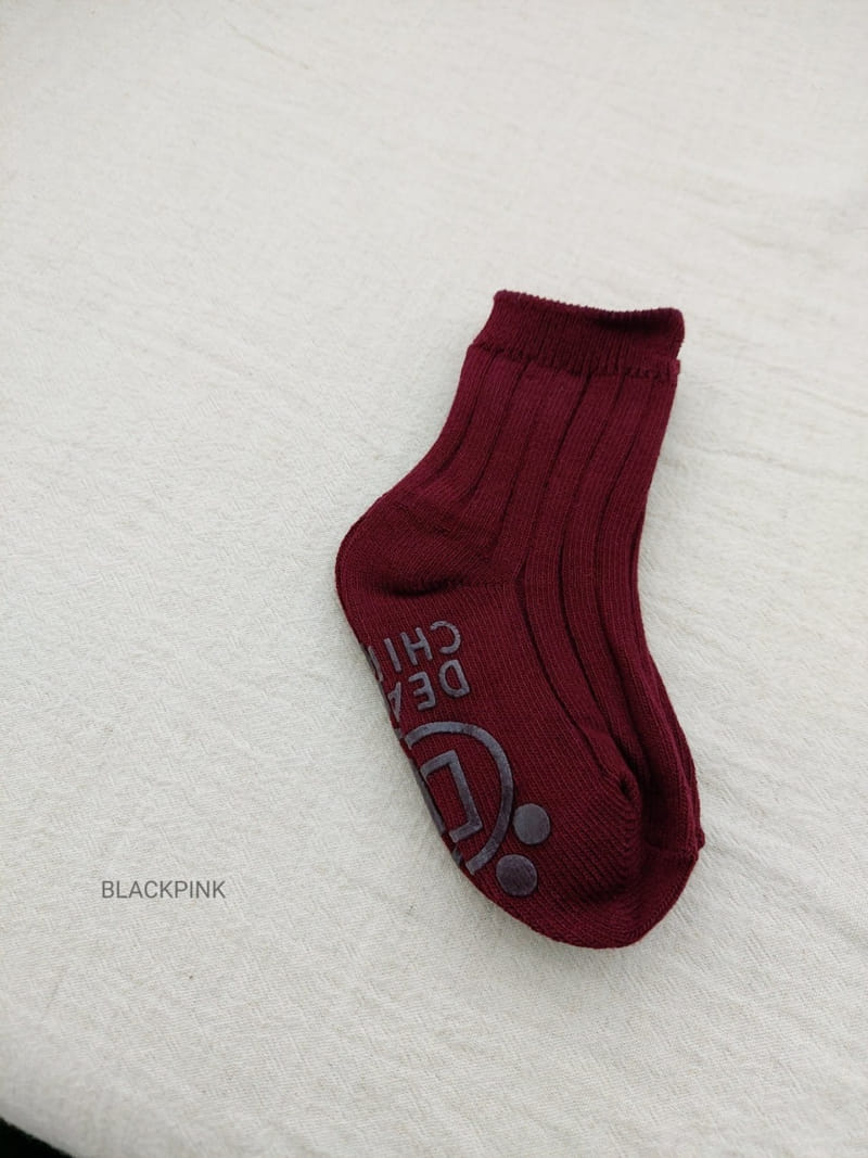 BLACK PINK - Korean Children Fashion - #Kfashion4kids - Vintage Socks [set of 5] - 2