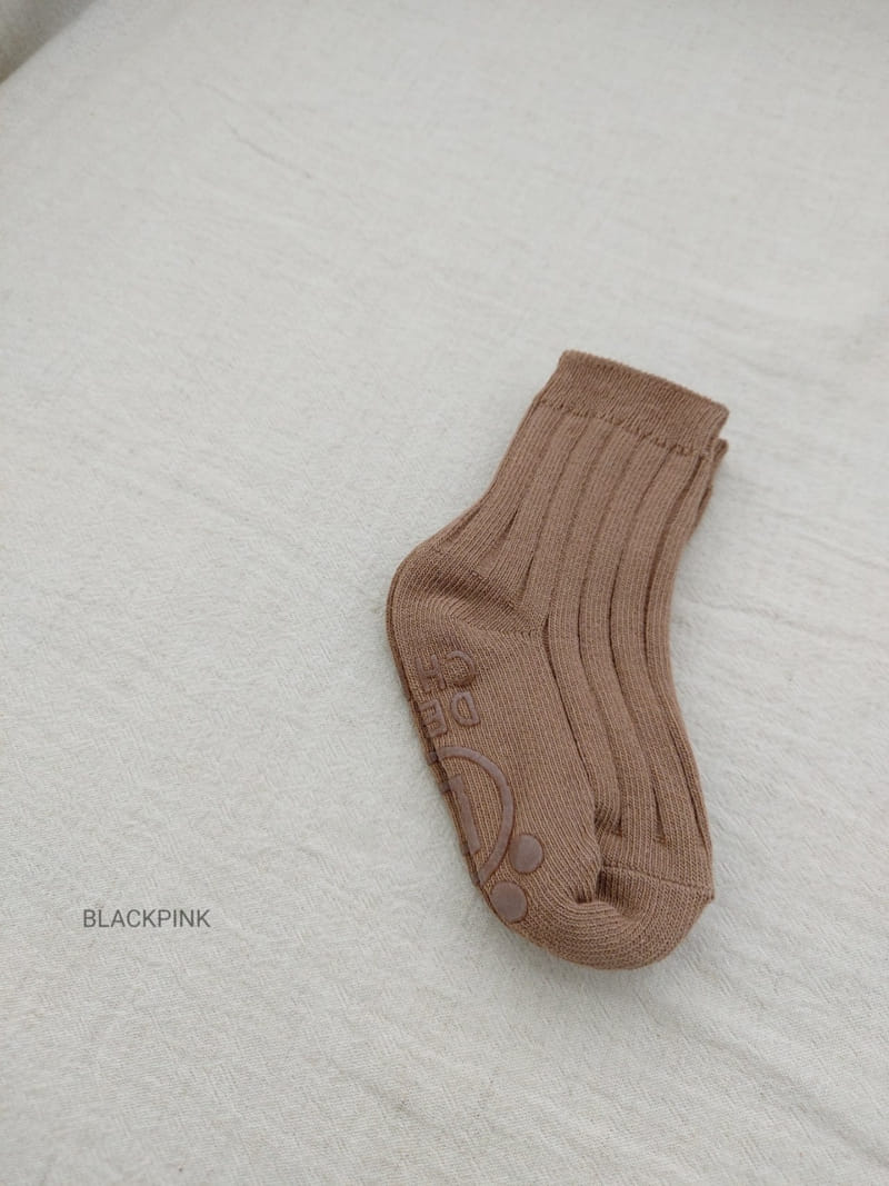 BLACK PINK - Korean Children Fashion - #Kfashion4kids - Vintage Socks [set of 5] - 3
