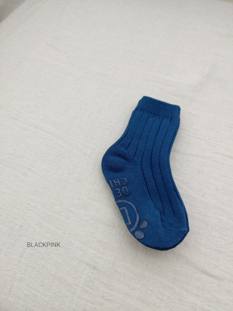 BLACK PINK - Korean Children Fashion - #Kfashion4kids - Vintage Socks [set of 5] - 4