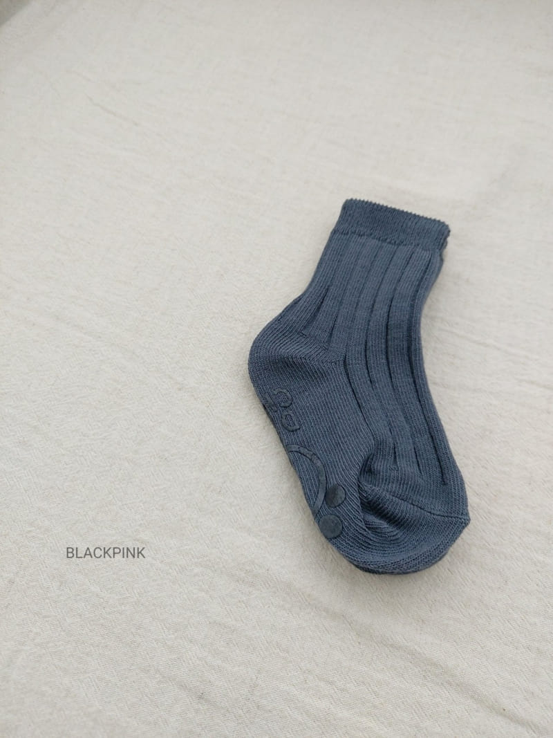 BLACK PINK - Korean Children Fashion - #Kfashion4kids - Vintage Socks [set of 5] - 5