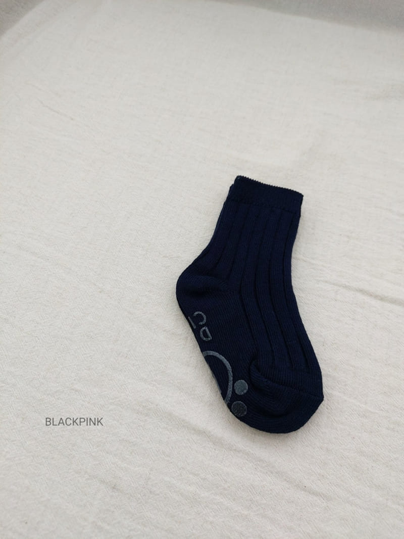 BLACK PINK - Korean Children Fashion - #Kfashion4kids - Vintage Socks [set of 5] - 6