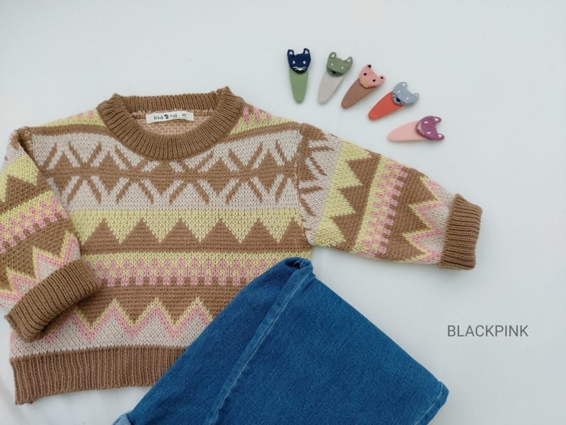 BLACK PINK - Korean Children Fashion - #Kfashion4kids - Niel Intasia Knit - 7