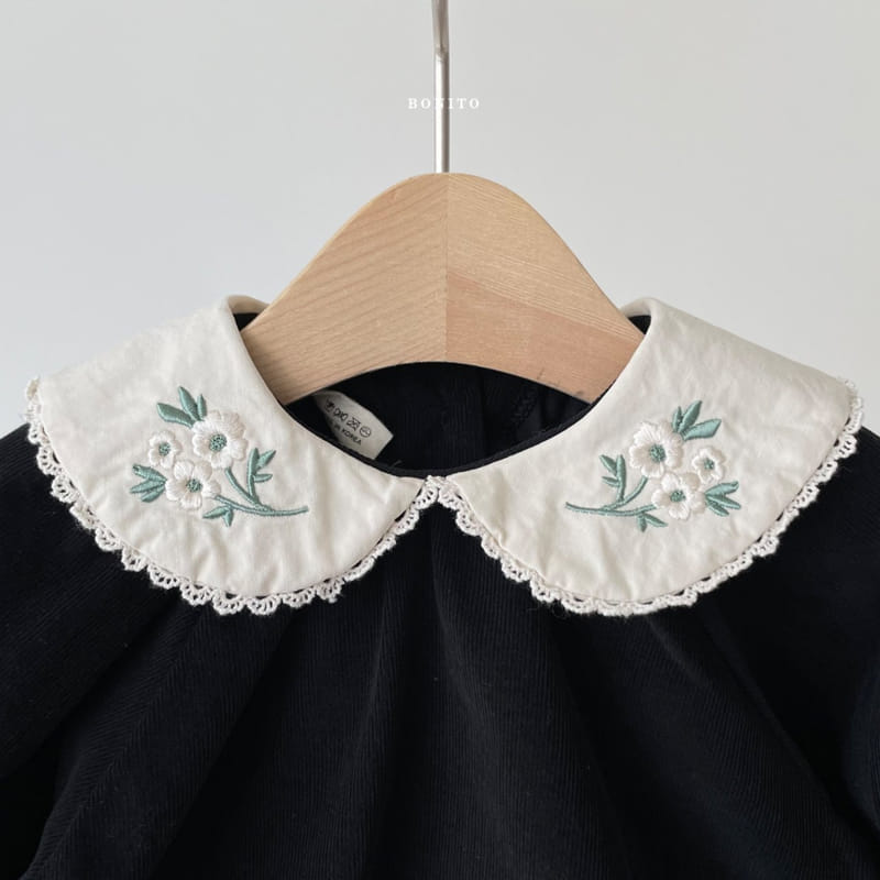 BONITO - Korean Children Fashion - #Kfashion4kids - Rib Embroidery Bodysuit with Bonnet - 5