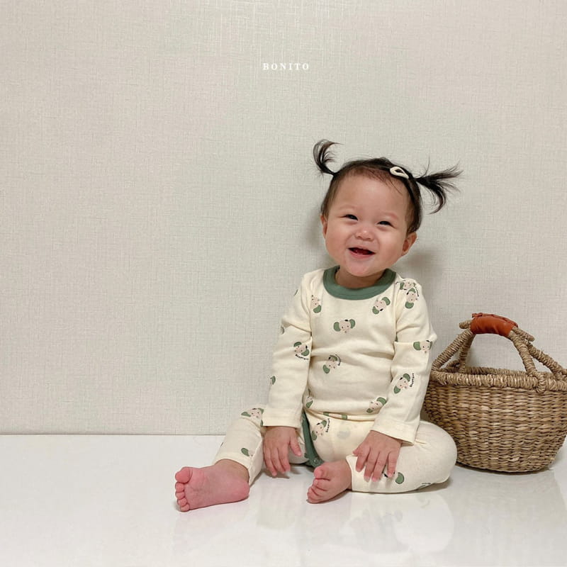 BONITO - Korean Children Fashion - #Kfashion4kids - Elephant Bodysuit with Leggings - 11