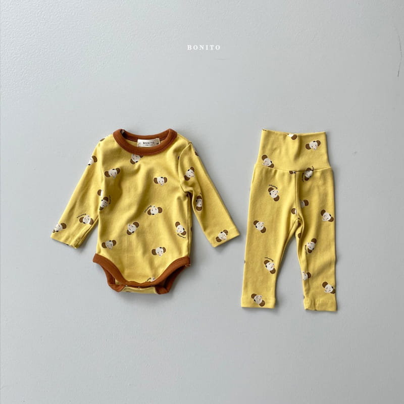 BONITO - Korean Children Fashion - #Kfashion4kids - Elephant Bodysuit with Leggings - 9