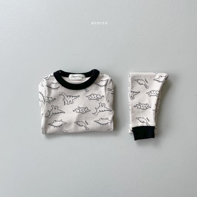 BONITO - Korean Children Fashion - #Kfashion4kids - Black Dino Bodysuit - 2