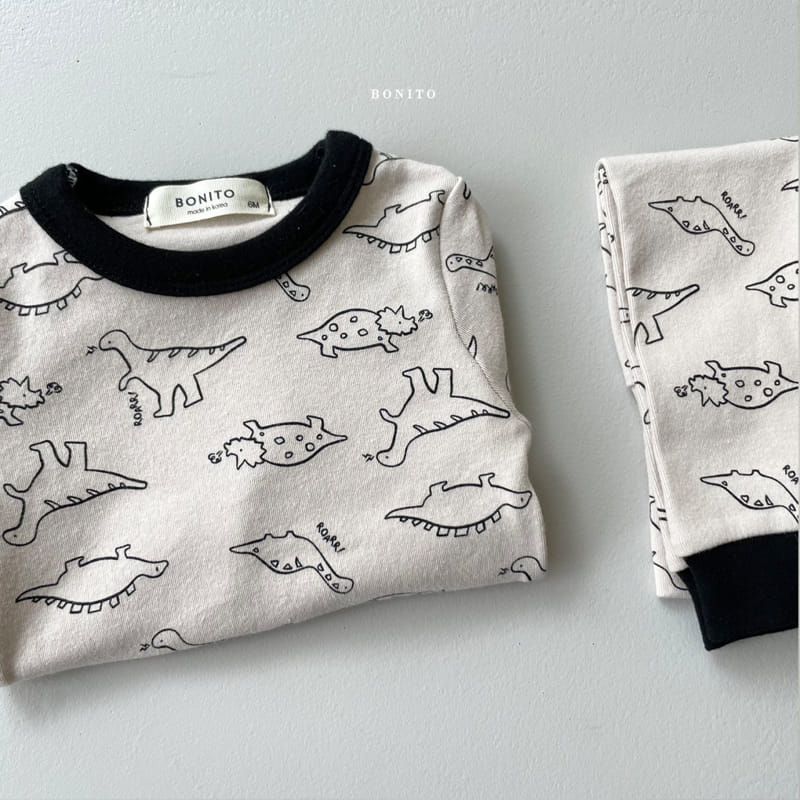 BONITO - Korean Children Fashion - #Kfashion4kids - Black Dino Bodysuit - 5
