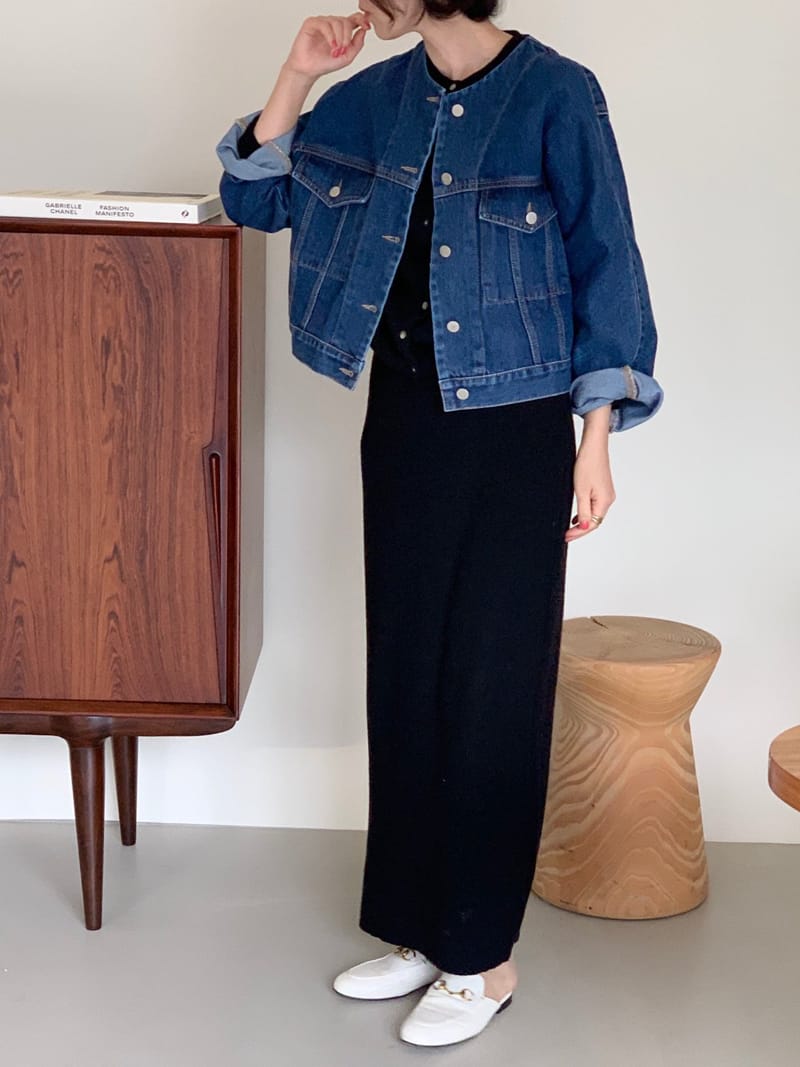 BOWEN - Korean Children Fashion - #Kfashion4kids - Max Organic Denim Jacket - 5
