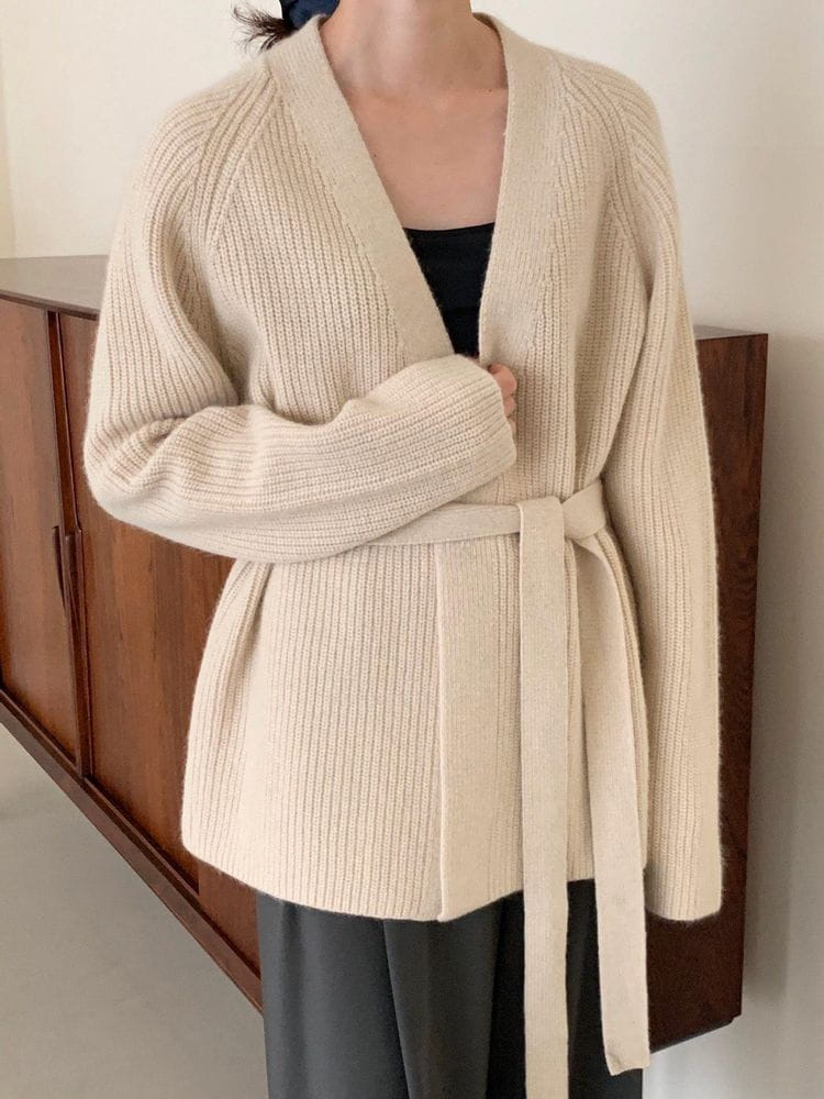 BOWEN - Korean Children Fashion - #Kfashion4kids - Raccon Shawl Cardigan - 3