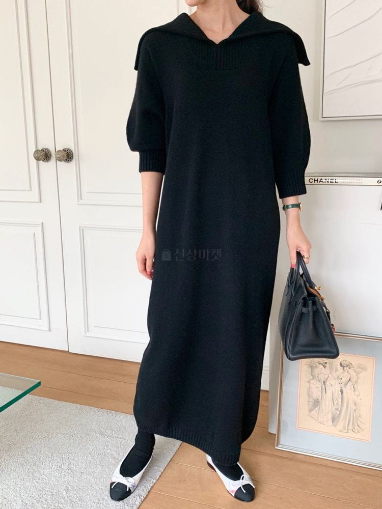 BOWEN - Korean Children Fashion - #Kfashion4kids - Cashmere Sailor One-piece