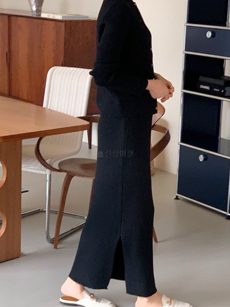 BOWEN - Korean Children Fashion - #Kfashion4kids - Low Slit Skirt