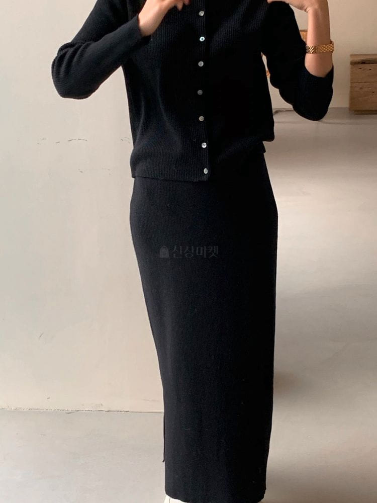BOWEN - Korean Children Fashion - #Kfashion4kids - Low Slit Skirt - 3