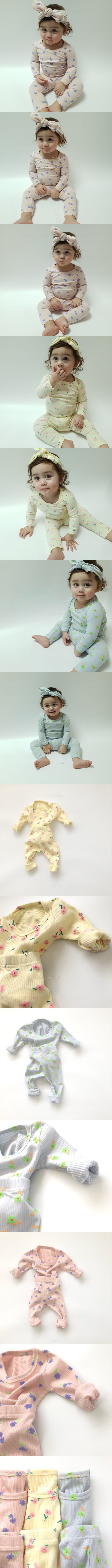 BRODY JANE - Korean Children Fashion - #Kfashion4kids - Bebe Daisy Rib Easywear