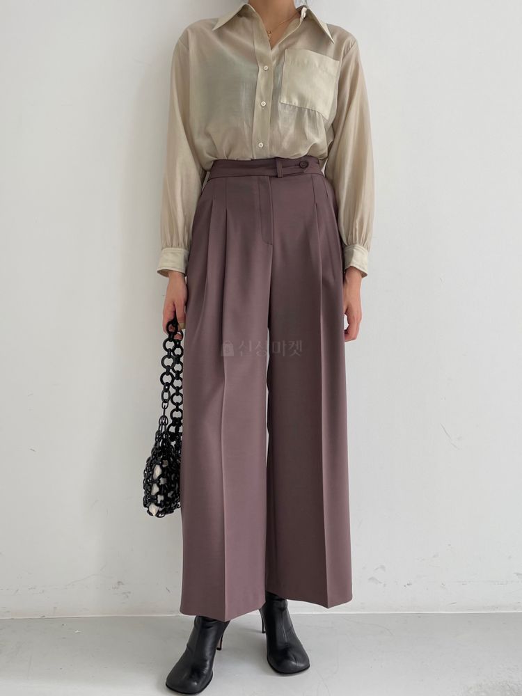 BROWNS - Korean Children Fashion - #Kfashion4kids - Button Wide Pants - 3