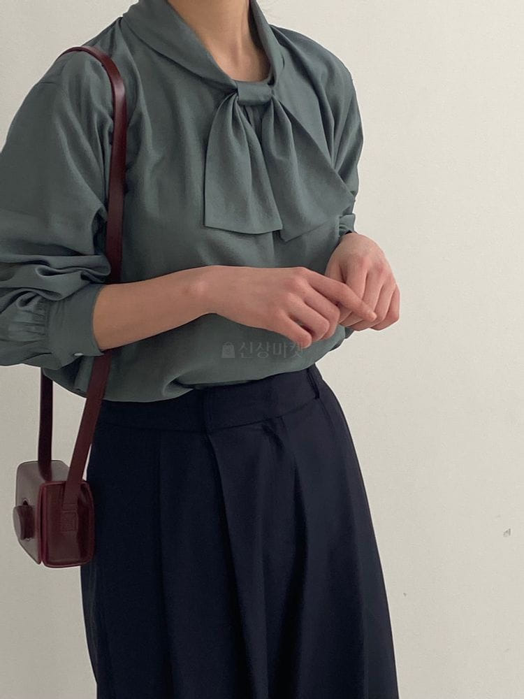 BROWNS - Korean Children Fashion - #Kfashion4kids - Ribbon Blouse