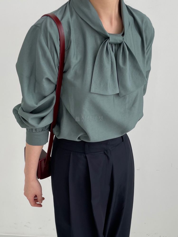BROWNS - Korean Children Fashion - #Kfashion4kids - Ribbon Blouse - 2
