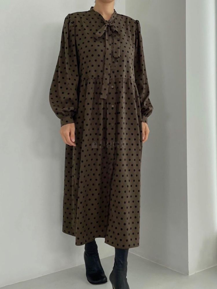 BROWNS - Korean Children Fashion - #Kfashion4kids - Dot And One-piece - 3