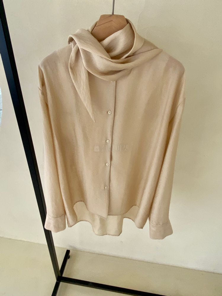 BROWNS - Korean Children Fashion - #Kfashion4kids - Ribbon Tie Blouse