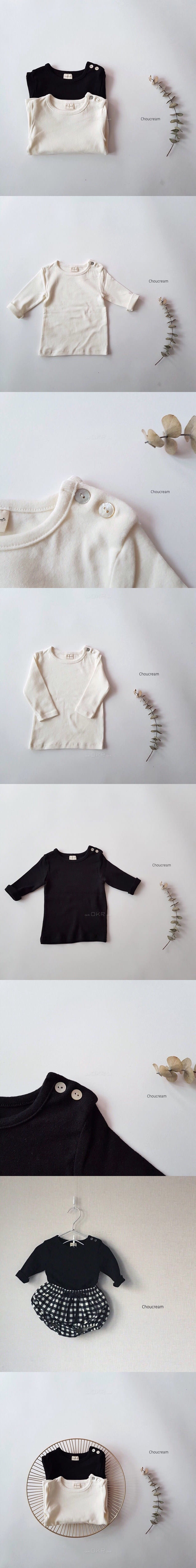 CHOUCREAM - Korean Children Fashion - #Kfashion4kids - Bebe Baisc Tee