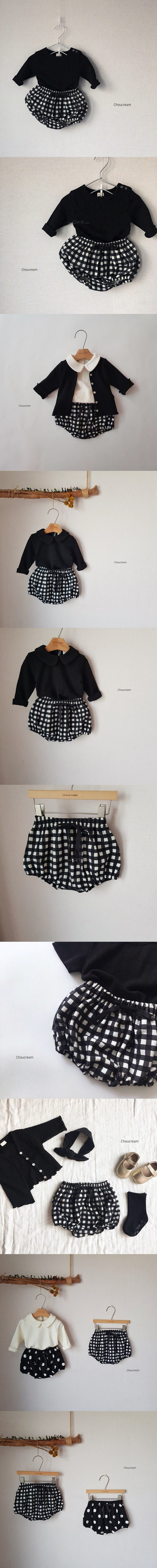 CHOUCREAM - Korean Children Fashion - #Kfashion4kids - Check Bloomer