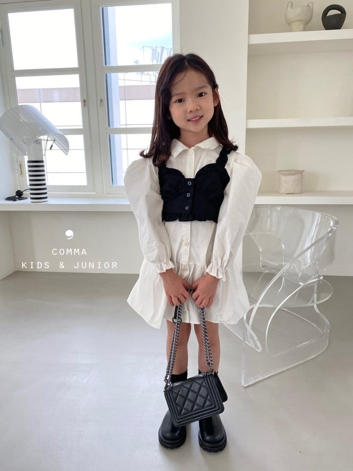 COMMA - Korean Children Fashion - #Kfashion4kids - Shirt One-piece - 4