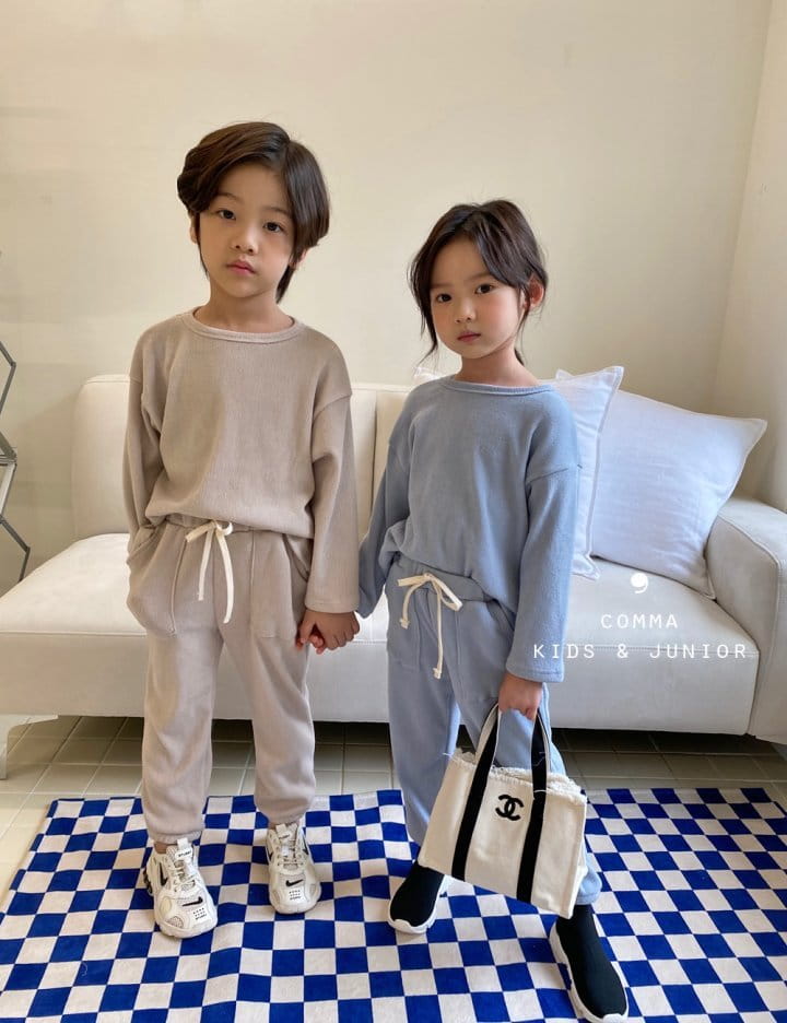 COMMA - Korean Children Fashion - #Kfashion4kids - Knit Top Bottom Set