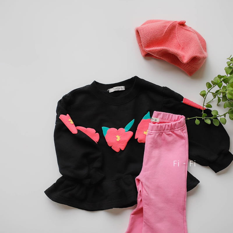 COMMA - Korean Children Fashion - #Kfashion4kids - Rose Sweatshirt - 3