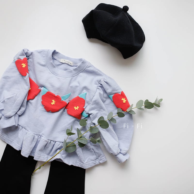 COMMA - Korean Children Fashion - #Kfashion4kids - Rose Sweatshirt - 6