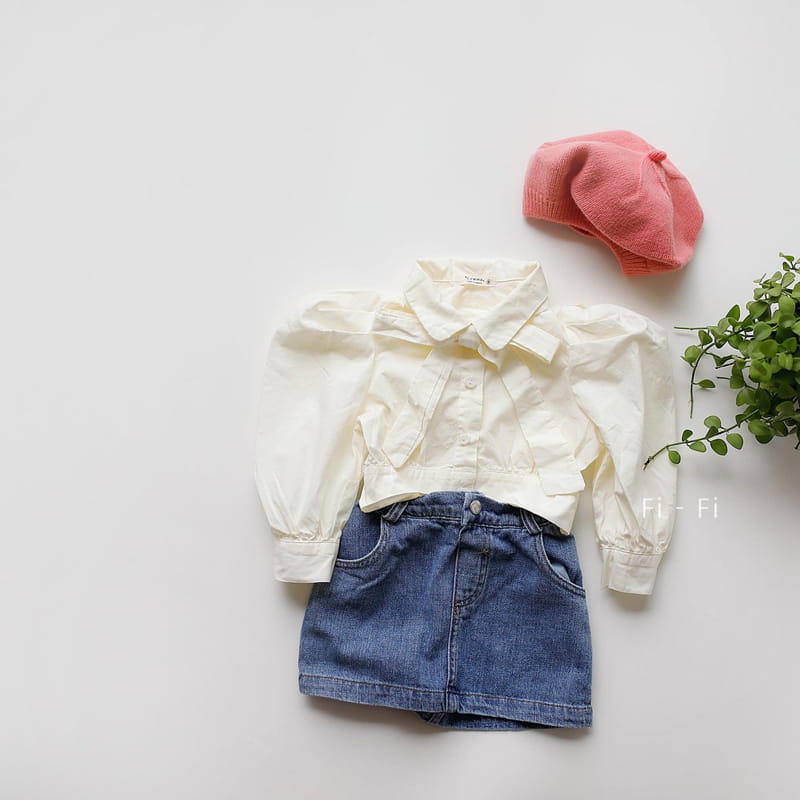 COMMA - Korean Children Fashion - #Kfashion4kids - Ribbon Blouse - 2