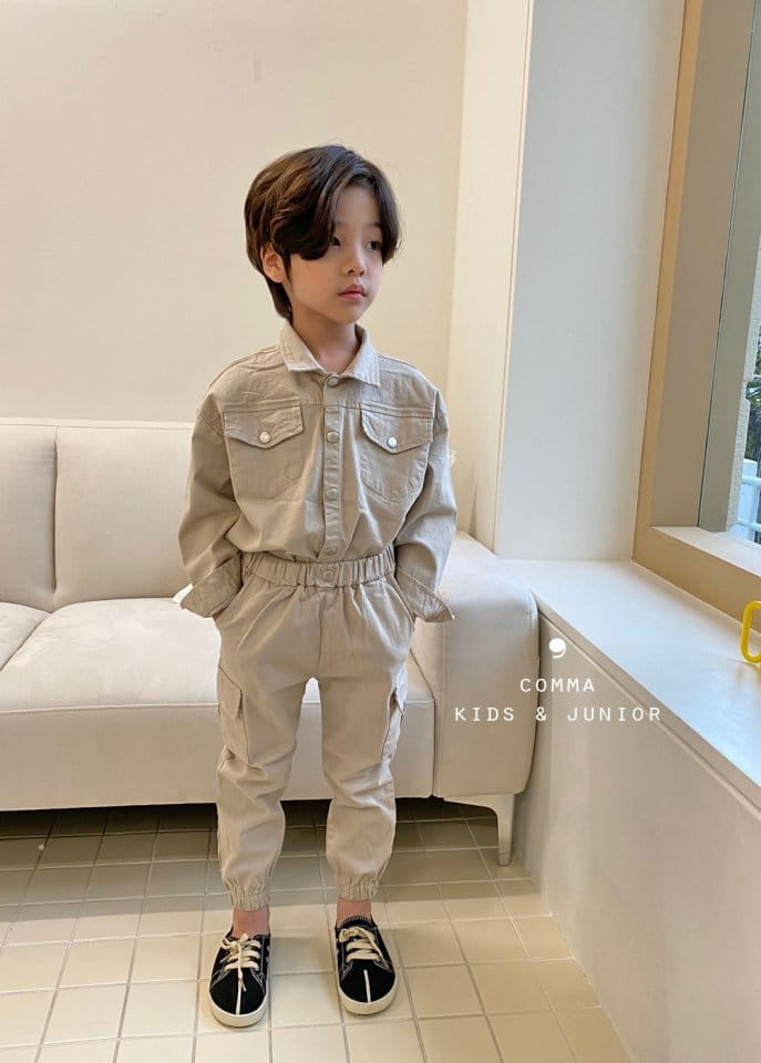 COMMA - Korean Children Fashion - #Kfashion4kids - Cotton Shirt Jacket - 11
