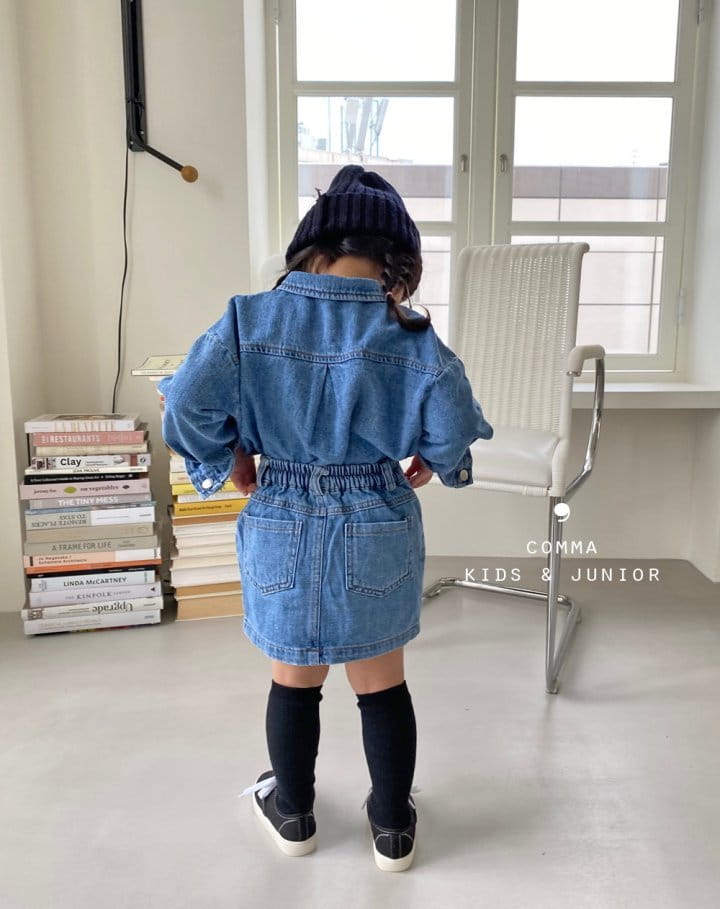 COMMA - Korean Children Fashion - #Kfashion4kids - Mini Jean Skirt - 4