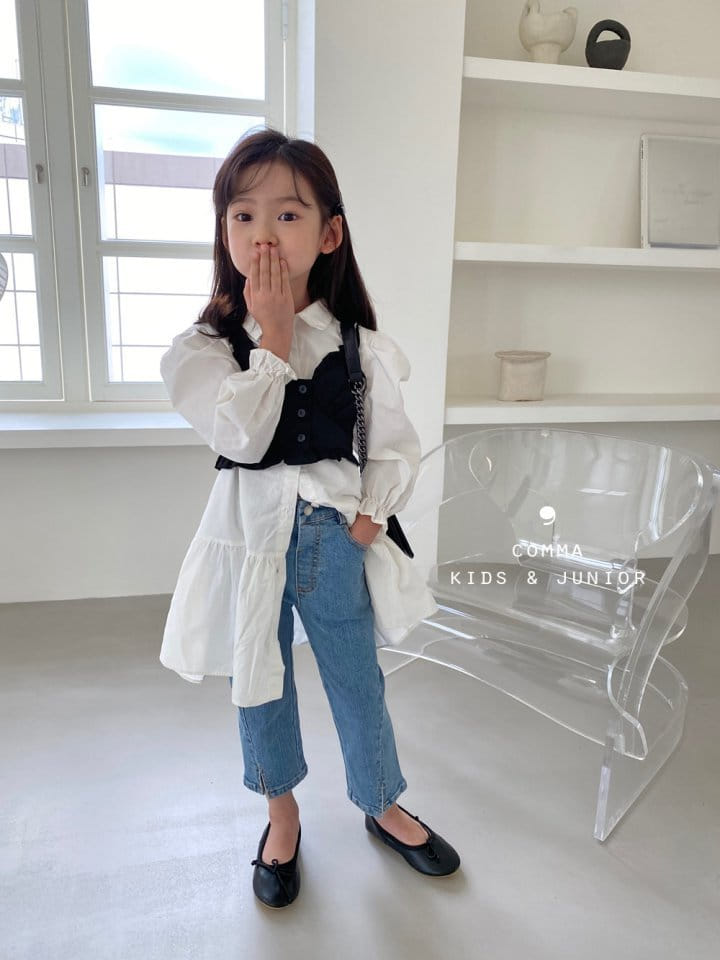 COMMA - Korean Children Fashion - #Kfashion4kids - Diagonal Line Jeans - 10