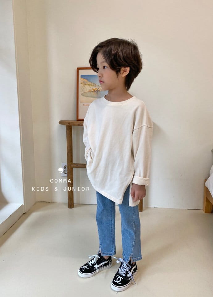 COMMA - Korean Children Fashion - #Kfashion4kids - Diagonal Line Jeans - 11