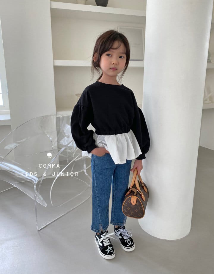 COMMA - Korean Children Fashion - #Kfashion4kids - Diagonal Line Jeans - 4
