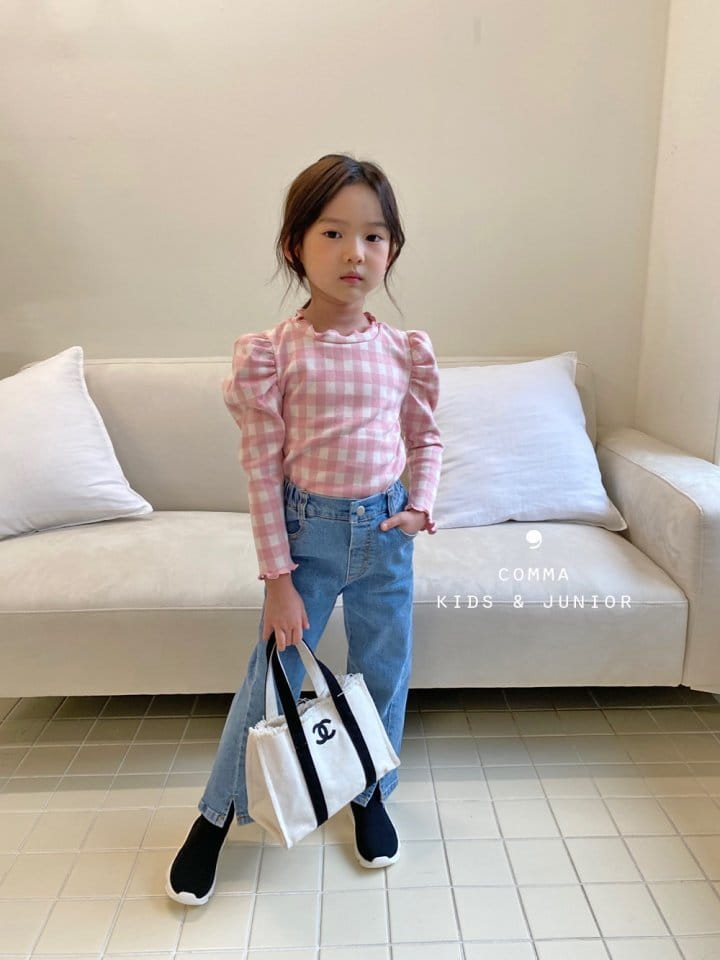 COMMA - Korean Children Fashion - #Kfashion4kids - Diagonal Line Jeans - 6