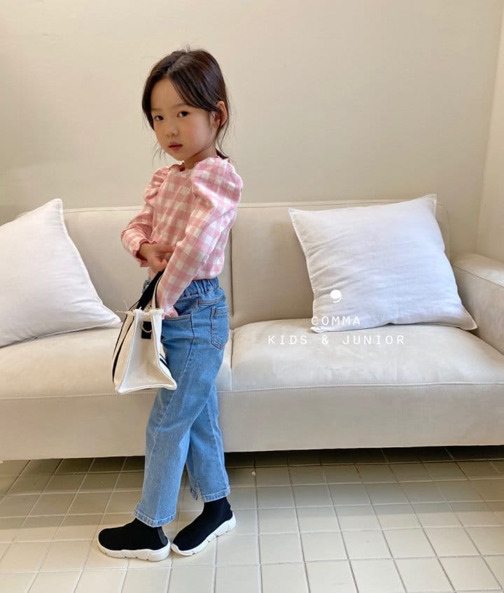 COMMA - Korean Children Fashion - #Kfashion4kids - Diagonal Line Jeans - 8