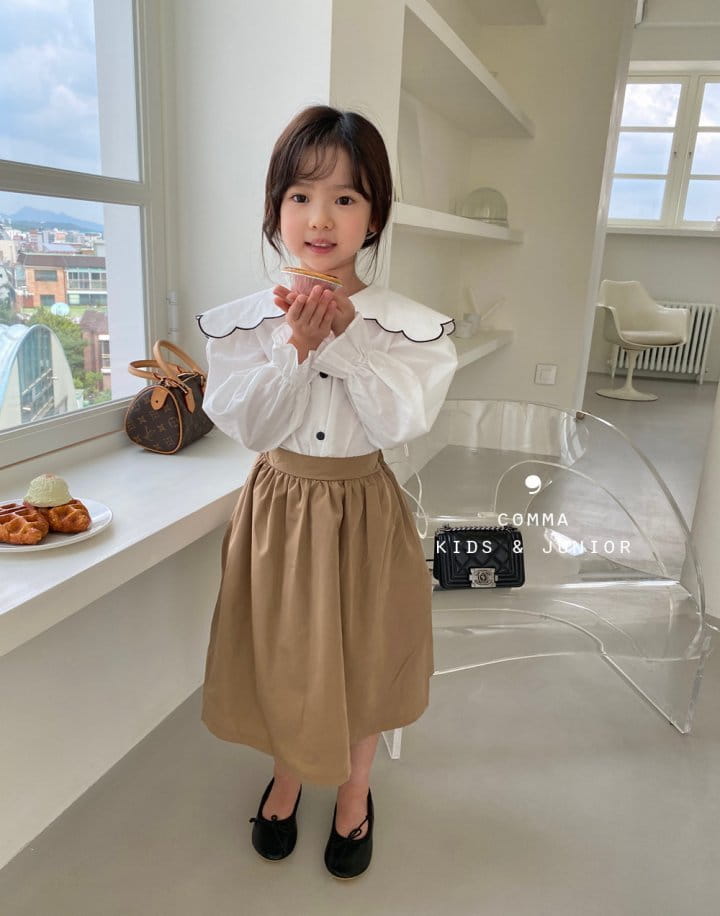 COMMA - Korean Children Fashion - #Kfashion4kids - Scollop Blouse - 2