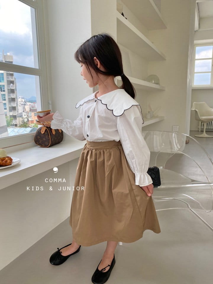 COMMA - Korean Children Fashion - #Kfashion4kids - Scollop Blouse - 3