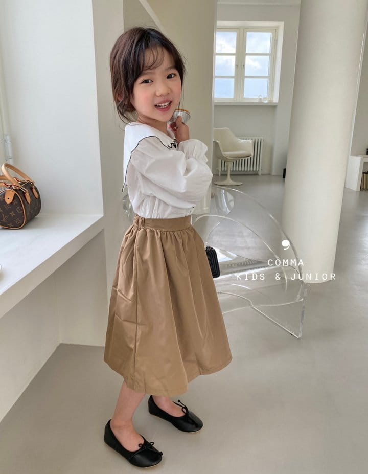 COMMA - Korean Children Fashion - #Kfashion4kids - Scollop Blouse - 4