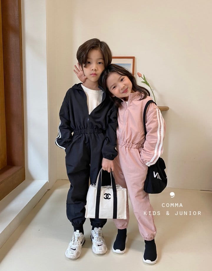COMMA - Korean Children Fashion - #Kfashion4kids - 3 Line Jumpsuit - 3