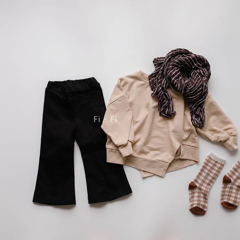 COMMA - Korean Children Fashion - #Kfashion4kids - Unbal Diagonal Line Sweatshirt