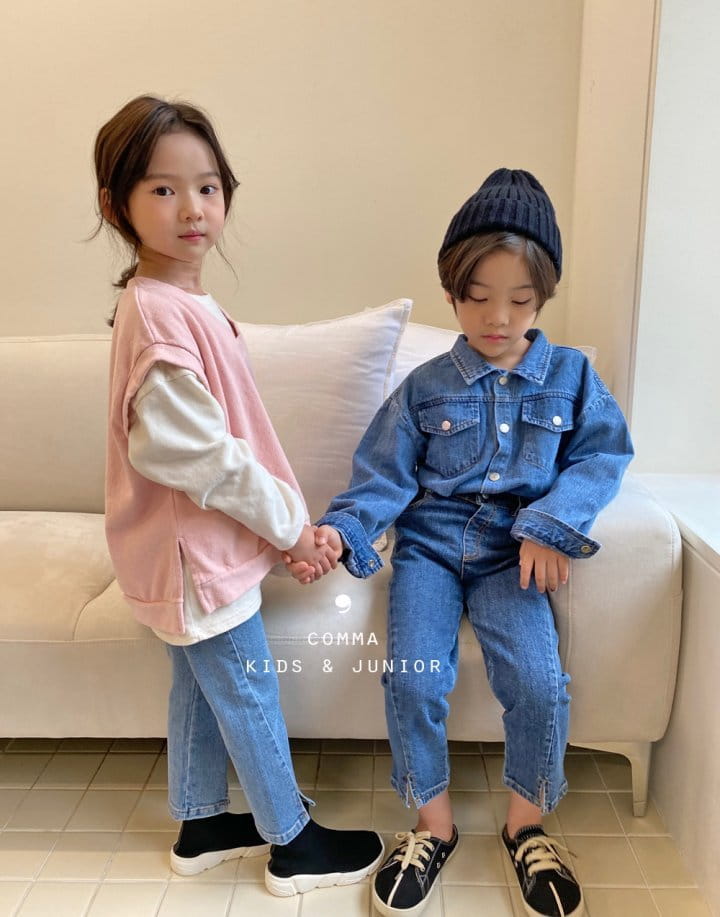 COMMA - Korean Children Fashion - #Kfashion4kids - Denim Shirt Jacket - 4