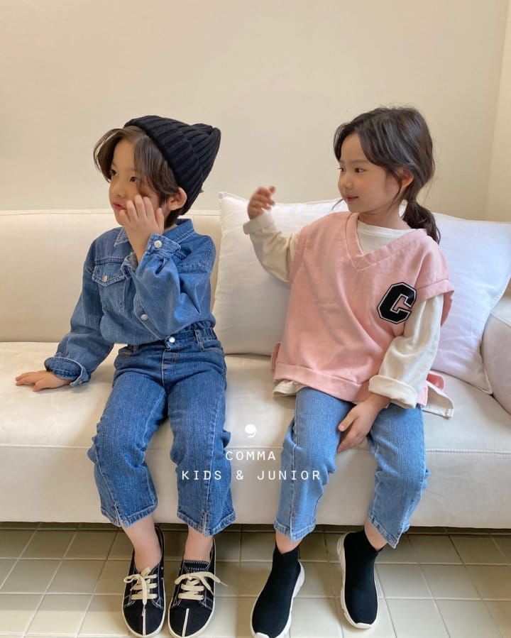 COMMA - Korean Children Fashion - #Kfashion4kids - Denim Shirt Jacket - 5