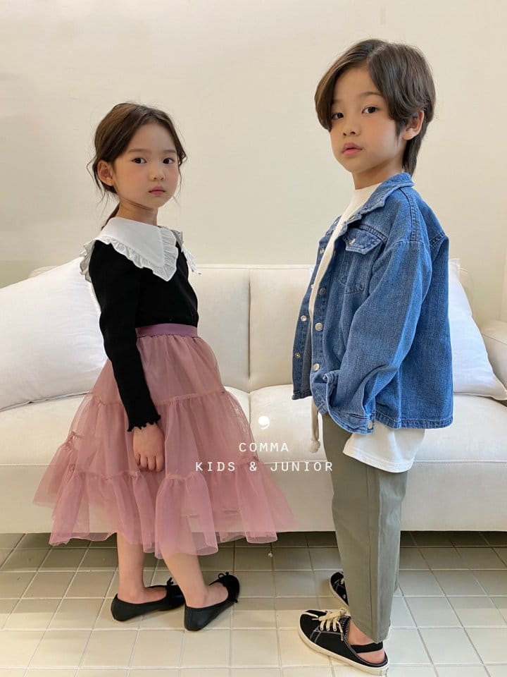 COMMA - Korean Children Fashion - #Kfashion4kids - Denim Shirt Jacket - 8